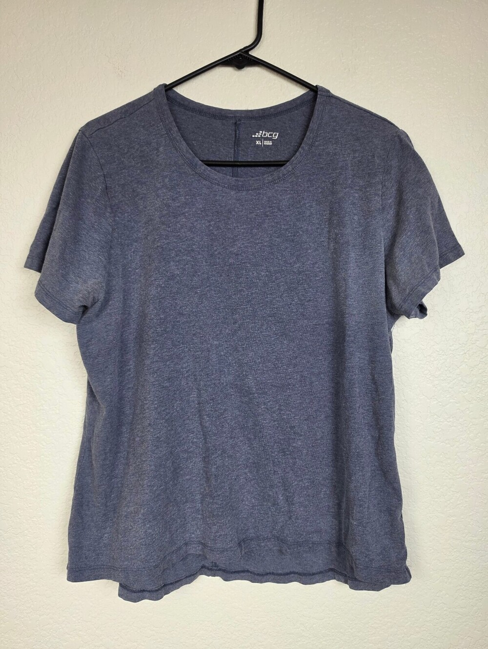 bcg XL Blue-Grey Heather Performance T-Shirt